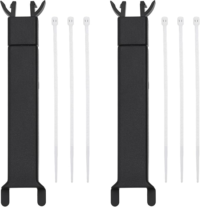 2X Rearview Mirror Wire Cover with Fixing Wires 9.5x1.8x0.9cm for Universal Car Rearview Mirror, Black