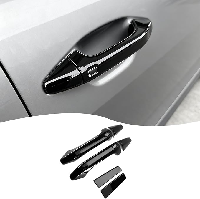 Car Exterior Door Handle Cover,for kia k4 2024 2025 2026,Car Exterior Door Handle Bowl Cover Protector，Car Sport Accessories - Bright Black