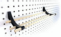 PEGGY Pegboard Accessory Hook and Dowel Organizer Storage for Tape, Steel Wire Spools, Ribbon, Crafts, Hobby, 12” kit (6pk)
