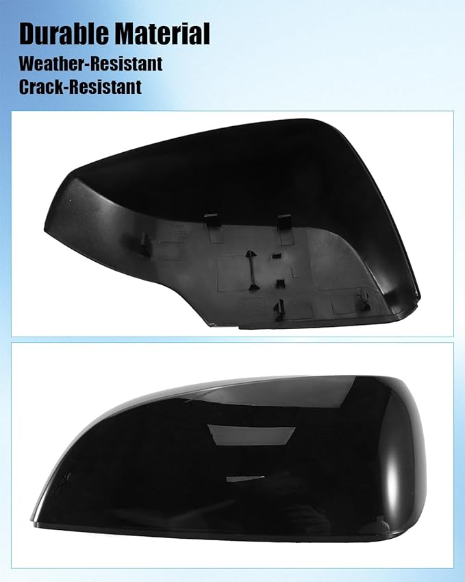 91059AJ210 Rearview Mirror Cover Fit for Subaru Forester 2014-2018 Impreza XV Crosstrek 2012-2014 Replace 91059AJ200 91059FJ000, Mirror Cap Glossy Black Left Drive Side