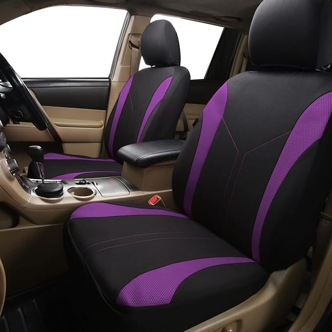 Flying Banner Car Seat Covers Front Seats and Rear Bench Mesh Fabric Rear Bench Split Polyester Cover Easy Installation SUV C