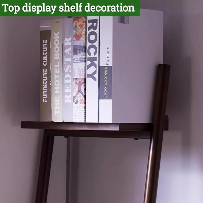 Blanket Ladder, Decorative Bamboo Rack Stand for Quilt and Towel Display, 65 Inch for Living Room and Bathroom
