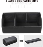 AUTOARK Leather Car Trunk Organizer,Durable Collapsible Adjustable Compartments Cargo Storage,Extra Large Capacity,AK-151