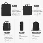 CherryNow Compression Packing Cubes, 7 Set Packing Cubes for Travel, Suitcase Organizers, Luggage Essentials, Travel Bags for