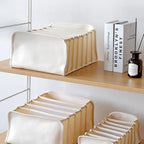 2 Packs Cotton Wardrobe Clothes Organizer, Foldable Closet Organizers and Storage Larger 7 Grids 5 Grids Set Drawer Organizer