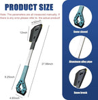 3 in 1 Snow Brush and Ice Scrapers for Car Windshield, 28" No-Scratch Automotive Window Cleaning Scraper with Ergonomic Grip, Detachable Winter Snow Removal Tool for Most Sedans(Blue)