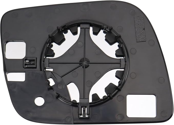 TRQ Left Mirror Glass Snap On Clear Compatible with 2016-2019 Ford Explorer 2013-2019 Ford Police Interceptor Utility FO13242