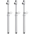 Tallew 3 Pack Dual Head Tire Pressure Gauge Heavy Duty Air Pressure Tire Gauge for Auto Truck Car RV Van Gage Range 10-150PSI, 1-10Bar (Silver)