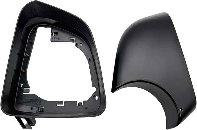 Replacement For Tesla Model Y Left Side Wing Mirror Cover and Mirror Frame Set Lower Holder Housing Tray Cap Driver Rearview Mirror Cover 2020 2021 2022