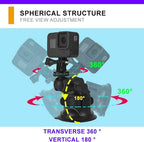 Car Windshield Suction Cup Mount for Insta360 ACE Pro ONE X4 X3 X2 X R RS GO 2 3, GoPro Hero Max Fusin 12 11 Accessories and DJI OSMO Action Camera Dash Cam Holder
