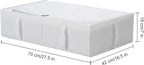 TYEERS Under Bed Storage Containers, Durable Fabric, Washable, Collapsible, Under Bed Storage Bins for Clothes, Blankets, She