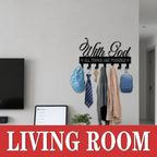 Key Holder Wall Mount, with God All Things are Possible Sign, Key Holder Wall for Wall Decorative with 6 Hooks, Organizer Rac