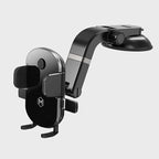 Grip Cradle Car Phone Mount – Universal Compatibility, 360° Rotation, 2 Mounting Options, Hands-Free Convenience for Phones - Multi-Angle Adjustable Suction Cup