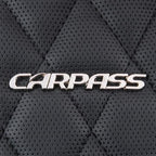 CAR PASS Nappa Leather Seat Covers Front,Black Diamond Bling Car Seat Covers Front Seats Luxury Padded Waterproof,Universal F