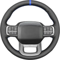 MEWANT Steering Wheel Covers for Ford F-150 2021-2023 / F-150 Lightning 2022-2023 Hand-Stitched F150 Steering Wheel Wrap