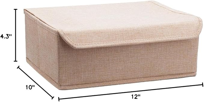 ALYER Collapsible Drawer Organizer,Underwear Drawer Divider for Socks Panties Bras Ties Clothing,Sturdy Closet Storage Divide