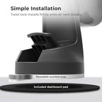 iOttie iTap 2 Magnetic Dashboard Car Mount Holder || Cradle for Samsung Galaxy S22, Google Pixel 7, Motorola Moto G, OnePlus 10, Sony Xperia & Other Android Smartphones
