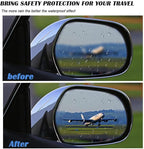 4PCS Waterproof Car Window Film for Rain, Car Rearview Mirror Protective Film, Hd Clear Waterproof Film Wing Mirror, Car Anti Fog for Universal Cars Side Windows (Blue Film,15 * 10cm)