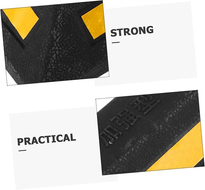 Gatuida Block for Garage Reflective Car Stopper for Schools Malls and Underground Parking Spaces Easy to Install Stable