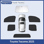 6pcs Car Window Shades for Toyota Tacoma 2025, Full Car Window Covers for Privacy, Sunshades for Tacoma Front Rear Windshield Side Windows to Block UV and Protect Privacy