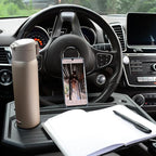 CYDZSW Car Steering Wheel Tray for Eating Food,Steering Wheels Desk Road Trip Essentials for Adults,Car Table Food Trays Organization,Cars Cool Interior Gadgets Accessories(Black)