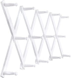 SKOLOO Hat Rack for Wall with 14 Hooks, Solid Wooden, Modern, Expandable Coat Rack Wall Mount for Coats, Hats, Bags, Baseball