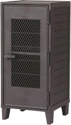 Tenma Locker-Shaped Storage Box with Mesh Doors That Can Be Assembled, Fitzpeg Cabinet, Mesh, Retro, Cute, Vertical Storage, 