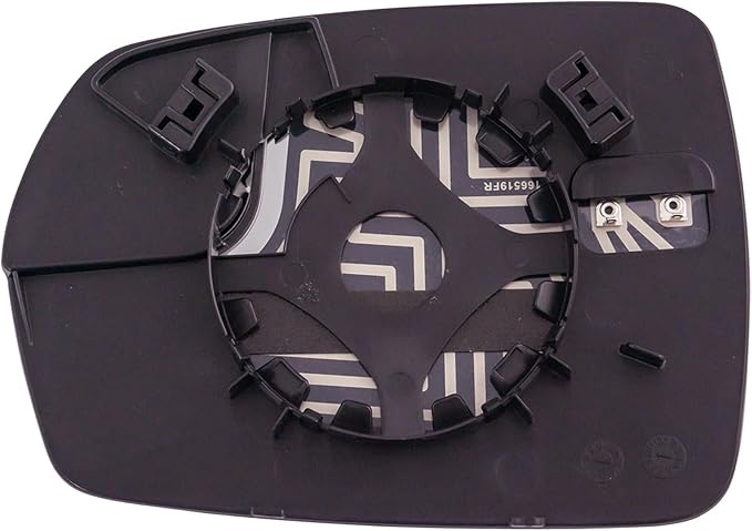 TRQ Passenger Side Heated Spotter Mirror Glass with Backing Plate Compatible with 2015-2018 Ford Edge RH FO1325224 FT4Z17K707