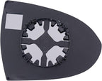 TRQ Driver Side Mirror Glass Non Heated with Backing Plate For Factory Equipped & Aftermarket Mirrors Compatible with 2011-20