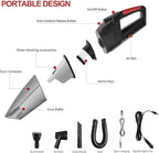 Handheld Vacuum Cleaner, Cordless Vacuum Cleaner, 6.5KPA Super Powerful Suction Cleaner, Rechargeable Portable Hand Vacuum,wi