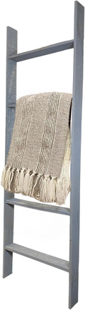 BARNWOODUSA Throw Blanket Ladder – Fully Assembled Reclaimed Wood – Rustic Decorative Ladder for Towels, Quilts, & More – Per