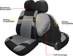 Pariitadin Car Seat Covers Front Pair, Washable and Breathable Seat Covers for Cars, Universal Fit Car Interior Covers for Mo