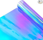 VViViD Transparent Colorful Vinyl Window Tinting Sheets (30” x 5ft 2 Pack, Chameleon)