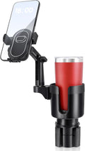 Benlari Upgraded Car Phone Holder - 2 in 1 Adjustable Cup Holder Expander Support 360° Degree Rotation - Car Cup Holder Phone Mount Compatible with All Smartphones