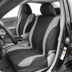 Car Seat Covers Full Set, Breathable Vehicle Front and Rear Split Bench Protector Airbag Compatible, Waterproof Automotive In
