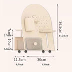 Makeup Storage Box Metal Makeup Organizer Rack Box, Countertop Organizer for Cosmetics, Vanity Holder for Lipstick, Brushes, 