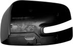 A-Premium 2 PCS Driver and Passenger Side Rearview Mirror Covers Caps - Compatible with Jeep BU Series Renegade 2015 2016 2017 2018 - Primed Black, with Turn Signal Hole
