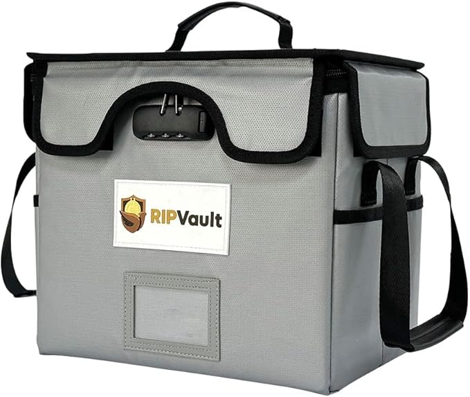 End of Life Organization System - Fireproof Storage Box for Important Documents - Estate Planning Tool with Pre-labeled File 