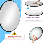 18” Polycarbonate Outdoor Convex Security & Blind Spot Mirror - 160° Wide Angle, Shatterproof PC Material with Auto Recovery, Rust-Proof Bracket for Parking Lots, Warehouses, Schools, Offices & More