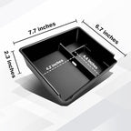 Muslogy Center Console Organizer Compatible with 2025 2026 Toyota 4Runner Accessories Armrest Middle Console Divider Storage Box with Card Slot Tray Divider Insert Organizer ABS Material