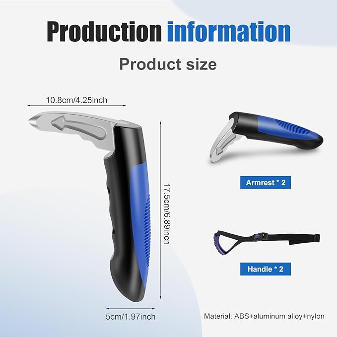 Car Handle Assist for Elderly, Portable Car Assist Support Handle, Multifunction Insert Door Latch Car Handle for Senior, Eld