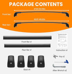 300lbs Roof Rack Cross Bars Compatible with Hyundai Palisade 2019-2025 SE SEL XRT Limited Calligraphy Lockable Cargo Crossbars Carrier Luggage Kayak Bike Snowboard