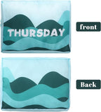 Paterr 7 Pcs Days of Week Packing Cubes Travel Cubes for Kids Colorful Luggage Organizers for Lightweight Packing Suitcase Ba