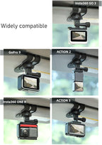 Video Sun Visor Mount Bracket Visor Mount for Dash Cam Quick Release Easy Install Stable 180 Degree Rotation for Action Camera