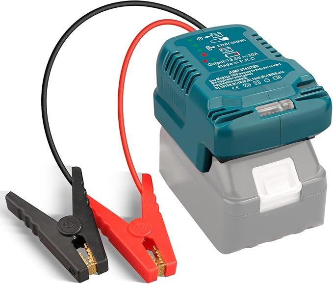 Car Jumper Starters Adapter for Makita 18V Battery, 11AWG Cable Convert to Jumper Starter Automotive Booster, Jump kit Cable for Car Battey (NO Battery)