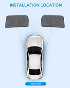 Car Window Shades for Honda CRV(2023-2026), 2-Pack Rear Window Sun Shades for Baby – Breathable Mesh, UV & Heat Blocker, Privacy Protection for Camping, Travel, Sleep & Nursing