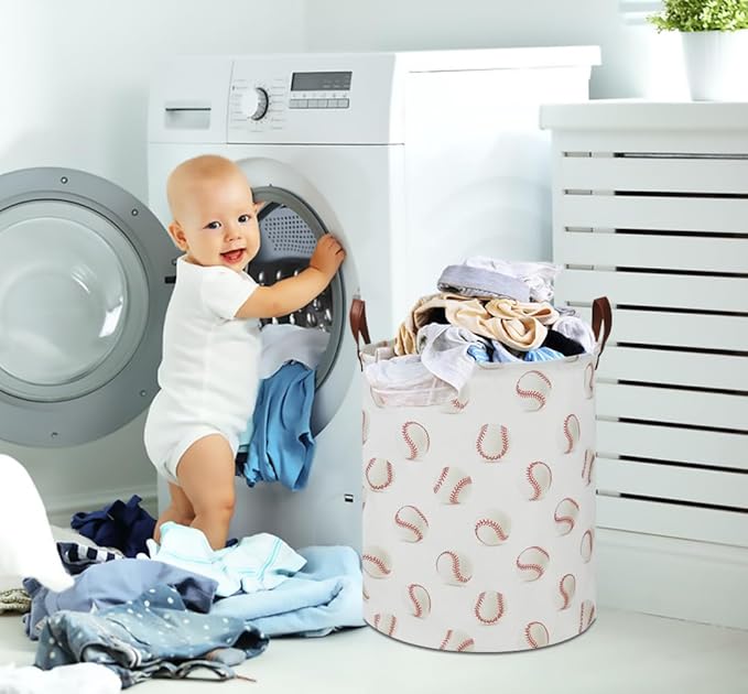 CLOCOR Kids Laundry Basket,Waterproof Baby Boys Nursery Hamper,Collapsible Fabric Storage Container,Toys Bin,Room Decor,Gift 