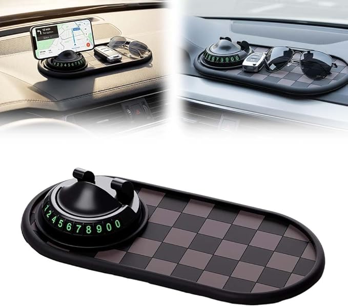 Mobile Phone Bracket Anti-Slip Mat, Car Anti Slip Mat Phone Holder for Dashboard, Multifunction Car Dashboard Mat with Tempor