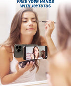 JOYTUTUS Shower Phone Holder, Reusable Suction Cup Phone Mount for Shower, Mirror, Kitchen, Window & Bathroom, Magsafe Wall Mount Compatible with iPhone 16, 15, 14, 13, 12 & All Phones,White,1 Pack