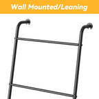 ABQ Blanket Ladder Outdoor Towel Rack for Pool, Decorative Metal Holder for The Living Room Bathroom, Black